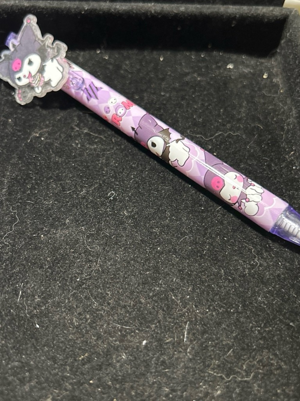 Purple Character Ballpoint Pen - Cute Kids Accessory